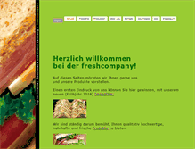 Tablet Screenshot of freshcompany.de